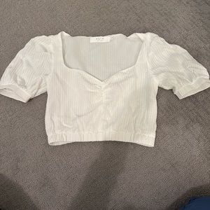 White crop top